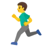 Man Running Emoji 🏃‍♂️ image - Google Noto Color style