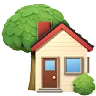 정원 가옥 Emoji 🏡 image - Apple style