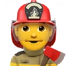 Man Firefighter Emoji 👨‍🚒 image - Apple style