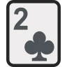 Naipe dos de los clubes 🃒 image - EmojiTwo style