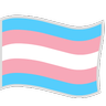 Transgender Flag Emoji 🏳️‍⚧️ image - Skype style