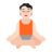 Person In Lotus Position: Light Skin Tone