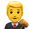 Man Judge Emoji 👨‍⚖️ image - Apple style