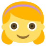 Niña Emoji 👧 image - EmojiTwo style