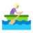 Woman Rowing Boat: Medium-Light Skin Tone