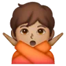 Person Gesturing No: Medium Skin Tone Emoji 🙅🏽 image - Samsung style