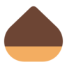 밤나무 Emoji 🌰 image - Microsoft Classic 2D style