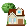 Emoji Casa con giardino 🏡 image - Huawei Harmony OS style