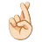 Crossed Fingers: Light Skin Tone
