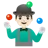 Man Juggling: Light Skin Tone