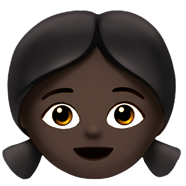 Girl: Dark Skin Tone