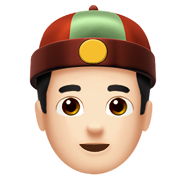 Person With Skullcap: Light Skin Tone