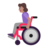 Woman In Manual Wheelchair: Medium Skin Tone
