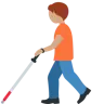Person With White Cane: Medium Skin Tone Emoji 🧑🏽‍🦯 image - Twitter / X (Twemoji) style