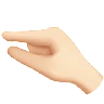 Pinching Hand: Light Skin Tone Emoji 🤏🏻 image - Apple style