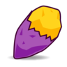 Roasted Sweet Potato Emoji 🍠 image - Emojidex style