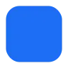 Blue Square Emoji 🟦 image - Tossface style
