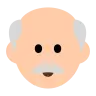 Old Man: Light Skin Tone Emoji 👴🏻 image - Tossface style