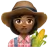 Woman Farmer: Medium-Dark Skin Tone
