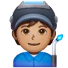 Factory Worker: Medium Skin Tone Emoji 🧑🏽‍🏭 image - Samsung style