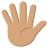 Hand With Fingers Splayed: Medium Skin Tone