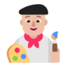 Artist: Medium-Light Skin Tone Emoji 🧑🏼‍🎨 image - Microsoft Classic 2D style
