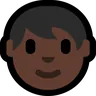 Person: Dark Skin Tone Emoji 🧑🏿 image - Microsoft Windows 10 Segoe UI Emoji style