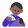 Man Feeding Baby: Medium-Dark Skin Tone Emoji 👨🏾‍🍼 image - Tossface style