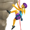 Woman Climbing Emoji 🧗‍♀️ image - Apple style