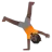 Person Cartwheeling: Dark Skin Tone