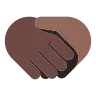 Handshake: Dark Skin Tone, Medium-Dark Skin Tone Emoji 🫱🏿‍🫲🏾 image - Tossface style