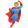 Man Superhero: Medium-Light Skin Tone Emoji 🦸🏼‍♂️ image - Google Noto Color style