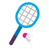 Эмодзи Ракетка и воланчик для бадминтона 🏸 image - Microsoft Classic 2D style