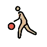 Man Bouncing Ball: Medium-Light Skin Tone Emoji ⛹🏼‍♂️ image - OpenMoji style