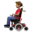 Man In Motorized Wheelchair: Medium Skin Tone