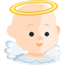 Baby Angel: Light Skin Tone Emoji 👼🏻 image - Facebook Messenger (2016) style