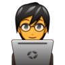 Technologist Emoji 🧑‍💻 image - Emojidex style