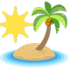 Çöl ada Emoji 🏝 image - Skype style