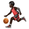 Person Bouncing Ball: Dark Skin Tone Emoji ⛹🏿 image - Huawei Harmony OS style