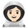 Woman Astronaut: Light Skin Tone Emoji 👩🏻‍🚀 image - Google Noto Color style
