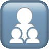 Family: Man, Girl, Boy Emoji 👨‍👧‍👦 image - Apple style