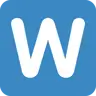 Regional Indicator Symbol Letter W 🇼 image - Twitter / X (Twemoji) style