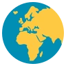 Globo Terrestre Europa-África Emoji 🌍 image - EmojiTwo style