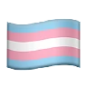 Transgender Flag Emoji 🏳️‍⚧️ image - Apple style