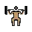Person Lifting Weights: Medium Skin Tone