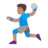 Man Playing Handball: Medium Skin Tone