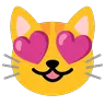 心花怒放的貓 Emoji 😻 image - Google Noto Color Animated style