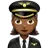 Woman Pilot: Medium-Dark Skin Tone