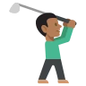 Person Golfing: Medium-Dark Skin Tone Emoji 🏌🏾 image - EmojiTwo style