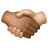 Handshake: Medium-Dark Skin Tone, Medium-Light Skin Tone